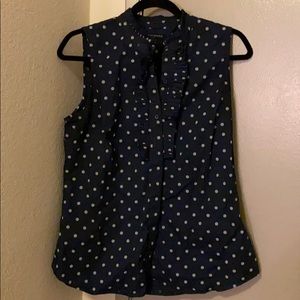 Banana Republic Sleeveless Blouse with Ruffles